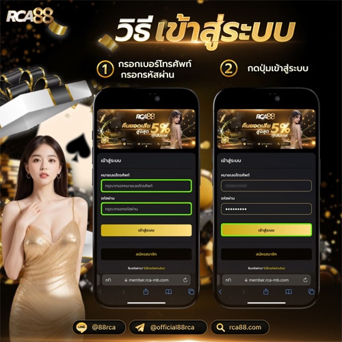 วิธีเข้าสู่ระบบ RCA88